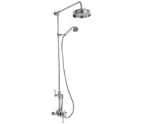 New (U79) Traditional Shower Riser Kit With Shower Head - Handshower And Diverter - Chrome. Rrp...