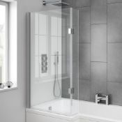 New (Y161) L Shaped Bath Screen 1500 mm