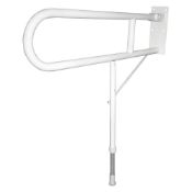 New (Fc1000) Sb140P-70 Household Elderly & Disabled Double Support Hinged Rail W/Leg White 700 ...