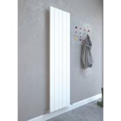 New (Z81) Alulite Flat Aluminium Radiator 1800 x 470mm White 3897BTU. Contemporary Aluminium Ra...