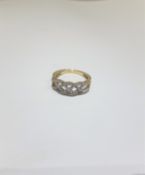 9Ct Yellow Gold Modernist Lattice Ring