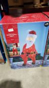 2 X Mains Operated Skiing Santa Light 2 X Mains Operated Skiing Santa Light---- Condition:Used