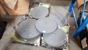 5 X Heavy Duty Parasol Base