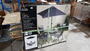 (R8A) 1 X Miami 5 Piece Patio Set (No Parasol)