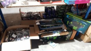 (R10D) Contents Of Floor : A Quantity Of WorldÕs Smallest Walkie Talkies , 4 X Neon Air Hockey & 2