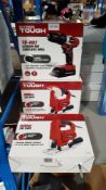 (R4K) 3 Hyper Tough Items : 1 X 18 Volt Lithium Ion Cordless Drill & 2 X 500W Variable Speed Jig Sa