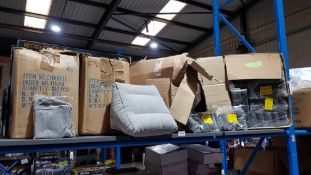 (R9I) Approx. 200 X Grey Inflatable Bath/Hot Tub Pillows & A Quantity Of Foam Replacement Sponges 5