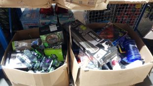 (R10C) Contents Of 2 Large Boxes : A Quantity Of Menkind / Red5 Items To Include Ball Launcher, Gho