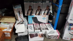 (R8F) Approx. 14 X Mixed Well Being Massage Items To Include 5 X Shiatsu Neck & Back Massager, 1 X F