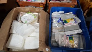 (R4J) Contents Of 2 Boxes. A Quantity Of CD/DVD Plastic Sleeves & Heng Xing DVD Case Outers (New)