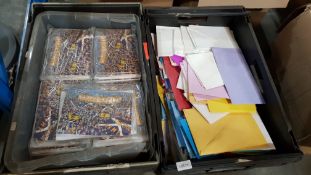 (R4L) Contents Of 2 Boxes : 1 X Box Of Tartan Army Birthday Cards & 1 X Box Of Mixed Size Envelopes