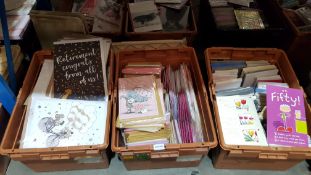 (R5N) Contents Of 3 Containers : ÔA Quantity Of Mixed Greeting Cards To Include Large Retirement, M