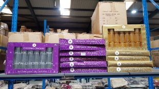 (R5N) 16 X Gold / Silver 8 Pack Christmas Crackers (New)