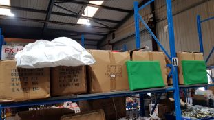 (R9H) Approx. 100 X Single Plastic Protective Bedsheet With Elastic (New) & Approx. 60 X Green Wood