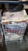 (R4O) Contents Of Cage : A Quantity Of Mixed Dunelm Mill Linen Items To Include Valance Sheets, Sin