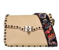 Valentino - Rockstud Butterfly Strap Leather Shoulder Bag