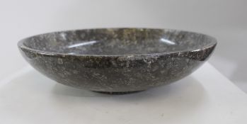 Black Marble Italian 20th c. Centrepiece Bowl