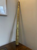 C19th 4 draw brass telescope