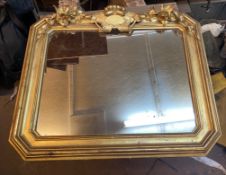 C19th giltwood wall mirror