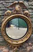 Large C19th convex mirror