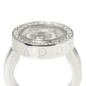 Chopard 18k White Gold Diamond Happy Spirit Ring