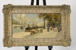 Very Fine Original Oil Painting By Antonio Gravina