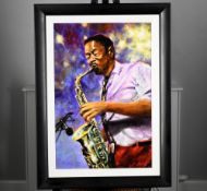 Original Jazz Oil on Canvas by the English Artist Rawlings