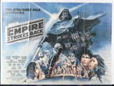 Original Vintage 1980 Star Wars: The Empire Strikes Back Cinema Release Poster