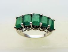 3 carat Emerald & Diamond Ring