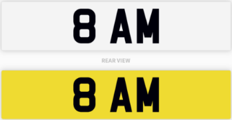 Private Number Plate 8 AM