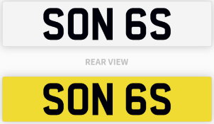 Private Number Plate SON 6S