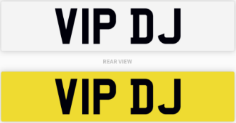 Private Number Plate V1P DJ