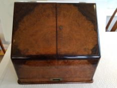 Victorian Walnut Desk Tidy/ Work Box