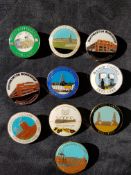 10 Colliery Badges from disused Mines