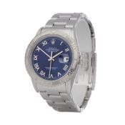Rolex Datejust 36 16264 Men Stainless Steel Turn o Graph Watch