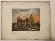 Paul Mansard Signed Etching