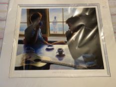 Mak Keller Espresso By The Bay Signed Limited Edition Print. RARE
