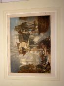 Signed John Cother Webb Death Of Nelson Mezzotint Print