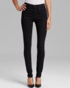 Ag Adriango Goldschmied Black Farrah Skinny High Rise Jeans 28 Uk8 £200