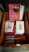 (R13D) Contents Of Container : A Quantity Of Mixed Valentine Cards (New / Sealed)