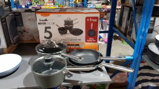 (R2H) Scoville Pro NeverStick + Toughened Aluminium 4 Piece Cookware Set
