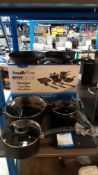 (R1F) 1 X Scoville Pure NeverStick C Toughened Aluminium 9 Piece Cookware Set