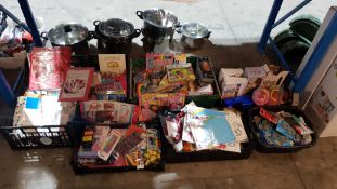 (R1E) Contents Of Floor. A Quantity Of Mixed Craft / Stationary Items To Include Pencils, Crayons,