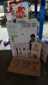 (R3J) 3 Items : 1 X Wooden DollÕs House (With 2 Extra Pieces), 1 X Large Furniture Bundle & 1 X Bin