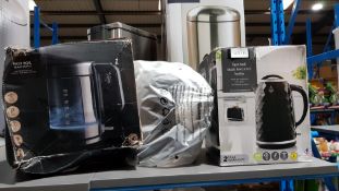 (R2G) 3 Items : 2 X Fast Boil Black Textured Kettle (1 X No Box & 1 X Fast Boil Glass Kettle