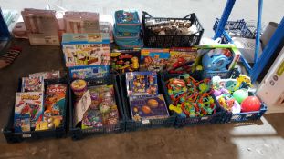 (R1C) Contents Of Floor. Mixed Kids Toys To Include Playmobil, Busy Books, Little Tikes Grip N Play