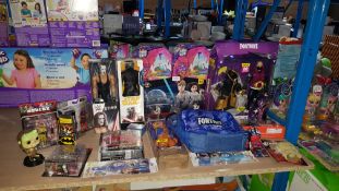 (R3L) Approx. 18 Items To Include Disney Infinity 3.0 Star Wars, Kylo Ren Figure, Fortnite Victory S