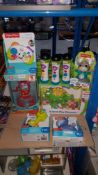 (R3K) 9 Items : 3 X Little Tikes Light & Sound Microphone, 1 X Fisher Price Game Learn Controller,