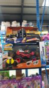 (R3M) 2 Items : 1 X Hot Wheels Monster Trucks RC Boneshaker & 1 X Adventure Force Utility Vehicle