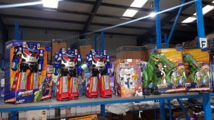 (R3F) 7 Items : 3 X Adventure Force Astrobot (2 X No Box), 3 X Adventure Force Ultra Exosaur *1 X N